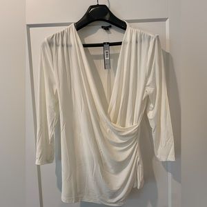Tahari wrap style top. Size medium. NWTs.